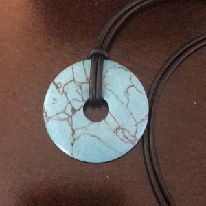 Blue, Turquoise like, Necklace